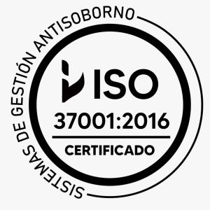 Logo ISO 37001:2016 - Certificado de Sistemas de Gestión Antisoborno