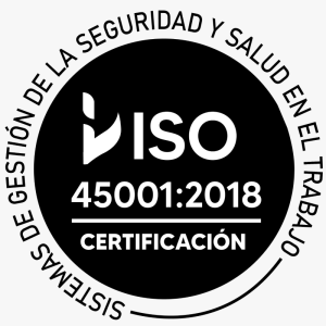 Logo ISO 45001:2018 - Certificación de Seguridad y Salud en el Trabajo
